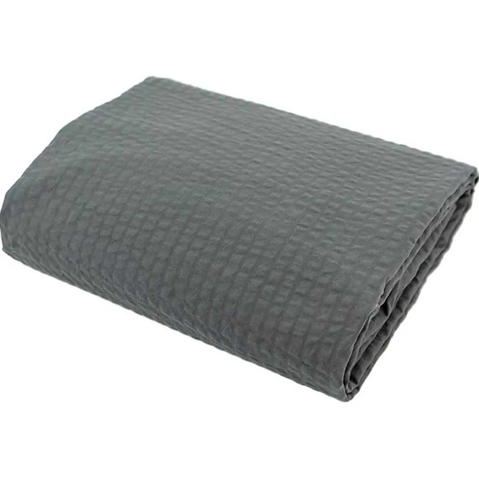 Linnea Housse de couette 140x200 cm coton POPPY gris plomb Hot