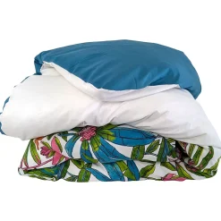 Linnea Housse de couette 140x200 cm coton SUMATRA bleu Paon