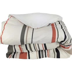 Linnea Housse de couette 300x240 cm coton HUGO beige/corail Online