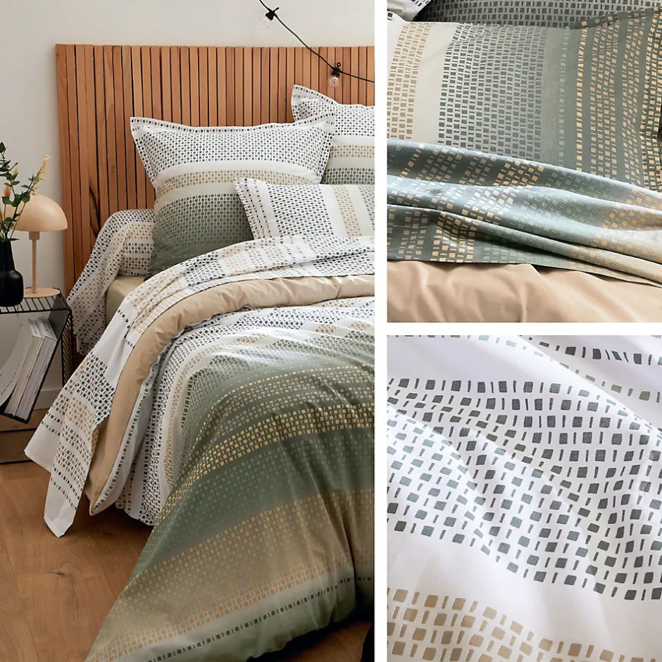 Linnea Housse de couette 260x240 cm coton NIAGARA vert Kaki