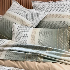 Linnea Housse de couette 260x240 cm coton NIAGARA vert Kaki