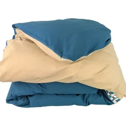 Linnea Housse de couette 300x240 cm en percale de coton LINOA bleu cobalt