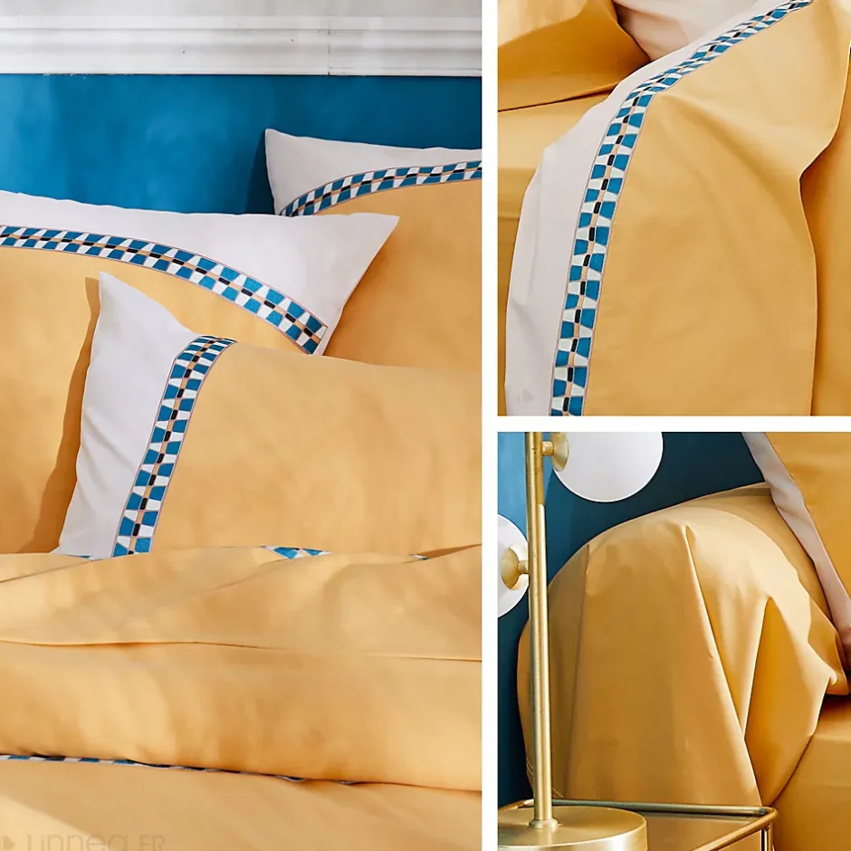 Linnea Housse de couette 240x220 cm en percale coton ROMY Ambre New