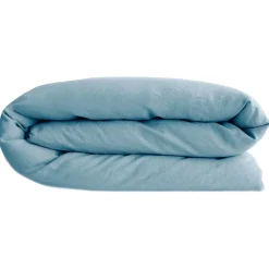 Linnea Housse de couette 200x200 cm lin lavé SONATE bleu Topaze Sale