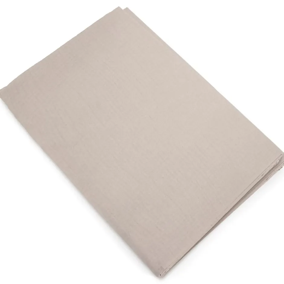 Linnea Housse de couette 240x220 cm mousseline de coton MILOS beige naturel New