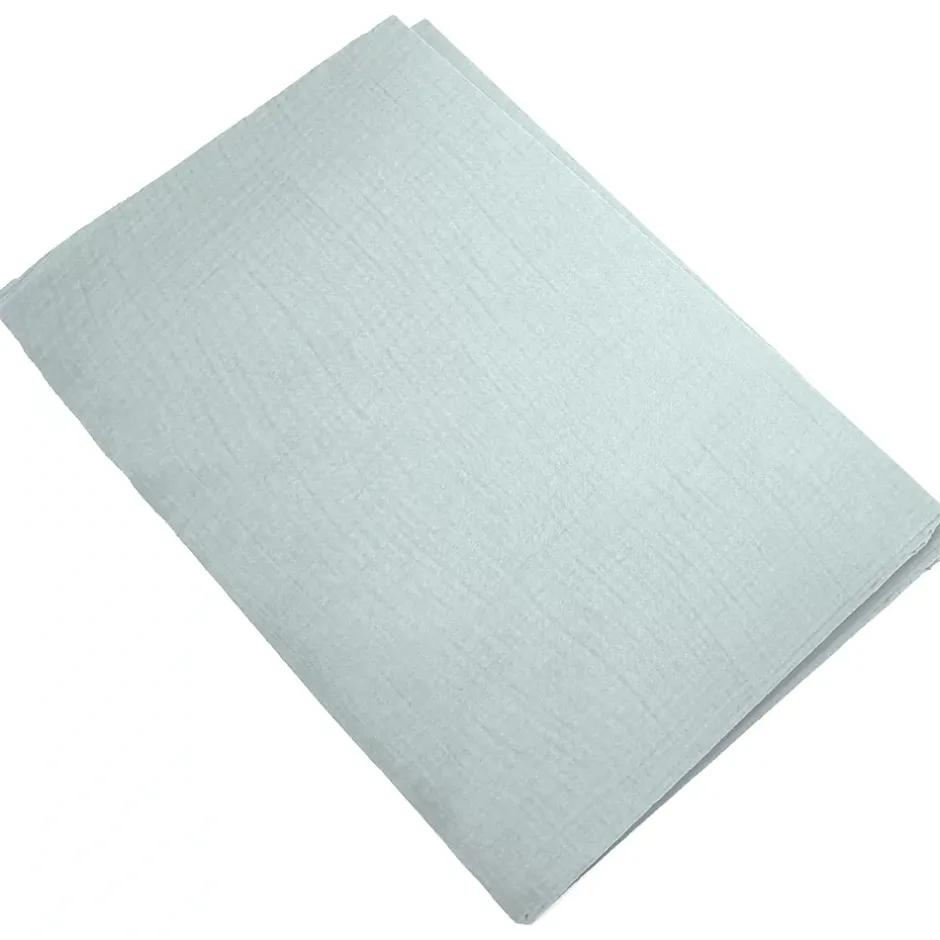 Linnea Housse de couette 260x240 cm mousseline de coton MILOS vert lichen New