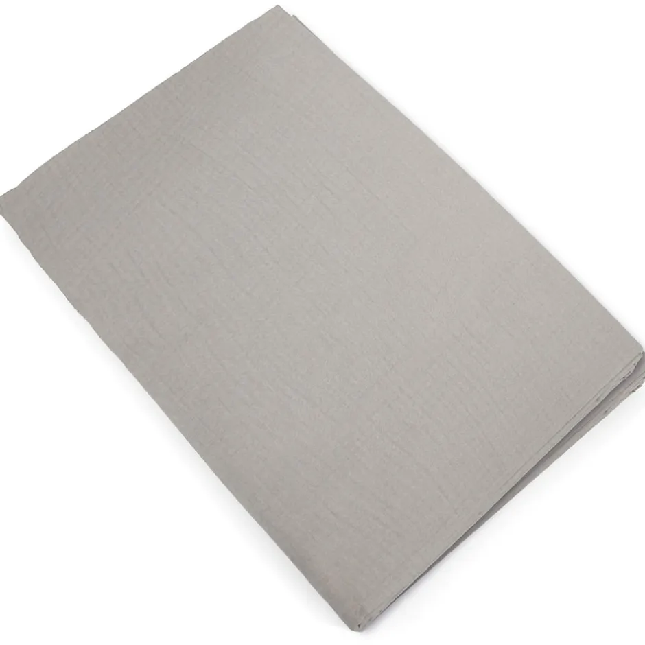 Linnea Housse de couette 240x220 cm mousseline de coton MILOS beige ficelle