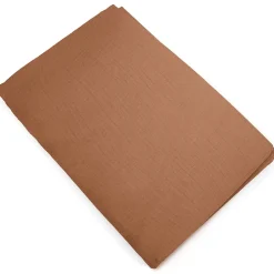 Linnea Housse de couette 240x220 cm mousseline de coton MILOS marron cognac