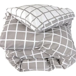 Linnea Housse de couette 260x240 cm percale coton DDM MAX Gris