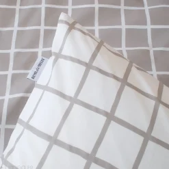 Linnea Housse de couette 260x240 cm percale coton DDM MAX Gris