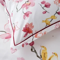 Linnea Housse de couette 260x240 cm percale coton ELISA Rose Best