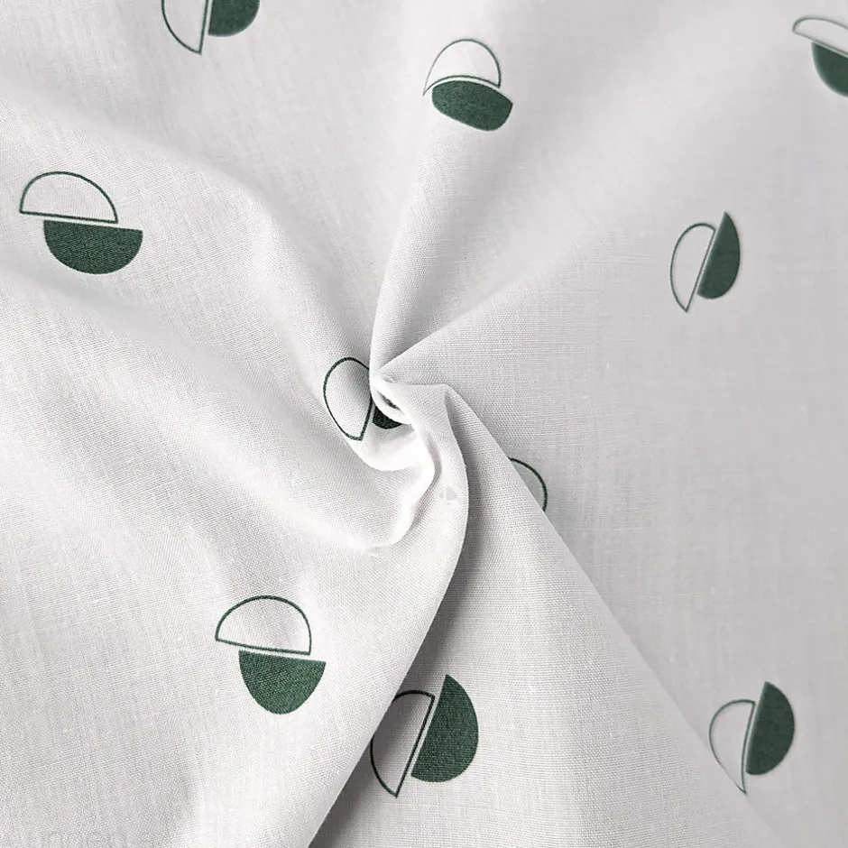 Linnea Housse de couette 240x220 cm percale coton ALEX vert Kaki