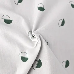Linnea Housse de couette 200x200 cm percale coton ALEX vert Kaki Clearance