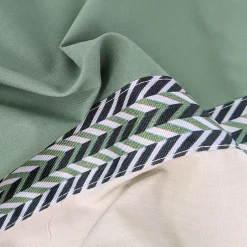 Linnea Housse de couette 140x200 cm percale coton NOA vert Kaki Clearance