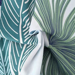 Linnea Housse de couette 200x200 cm percale de coton MOOREA PACIFIC bleu/vert Best