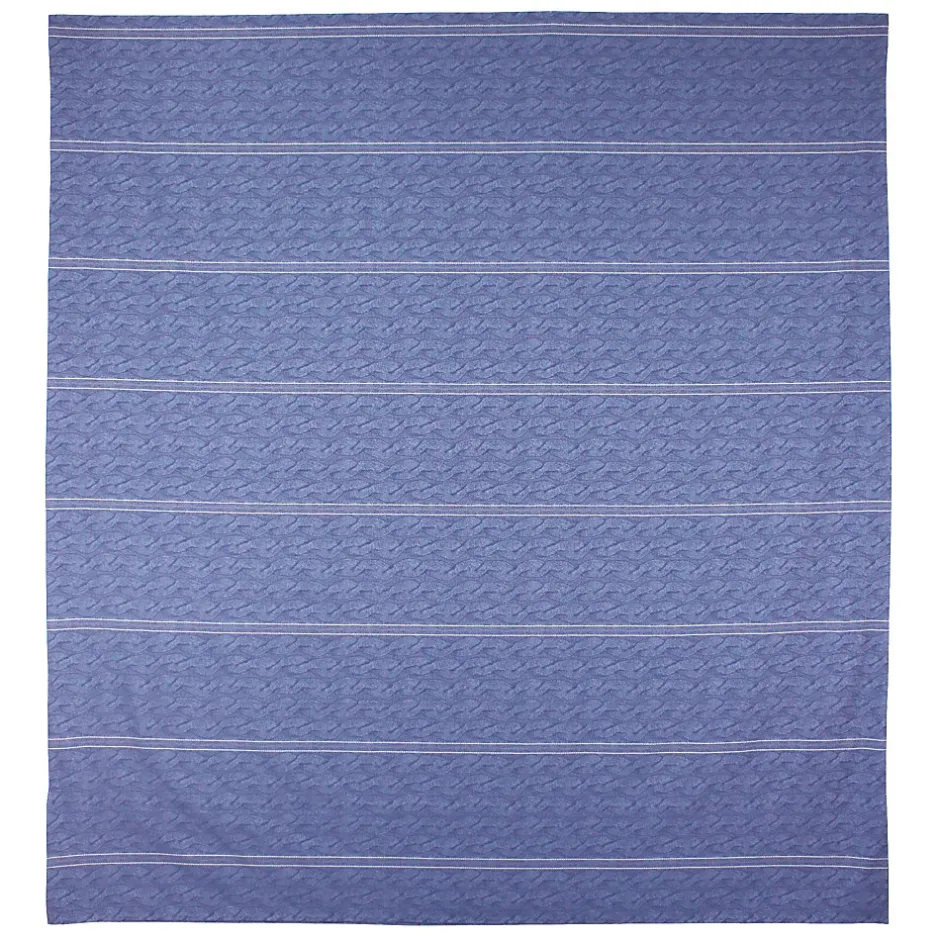 Linnea Housse de couette 260x240 cm Satin de coton VENDOME Bleu foncé
