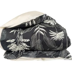 Linnea Housse de couette 200x200 cm satin de coton CAYENNE noir Ebène Online