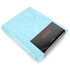 Linnea Housse de couette 240x220 cm Satin de coton PANTHEON Bleu clair