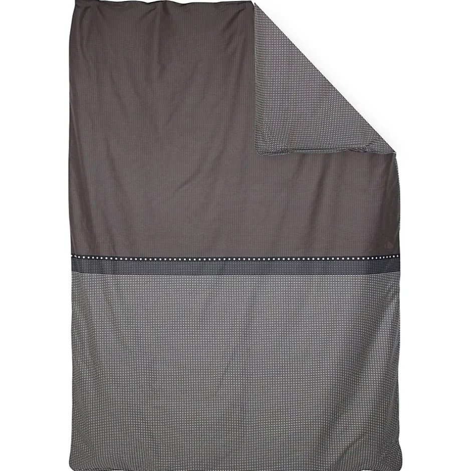 Linnea Housse de couette 140x200 cm satin de coton ENZO noir Clearance