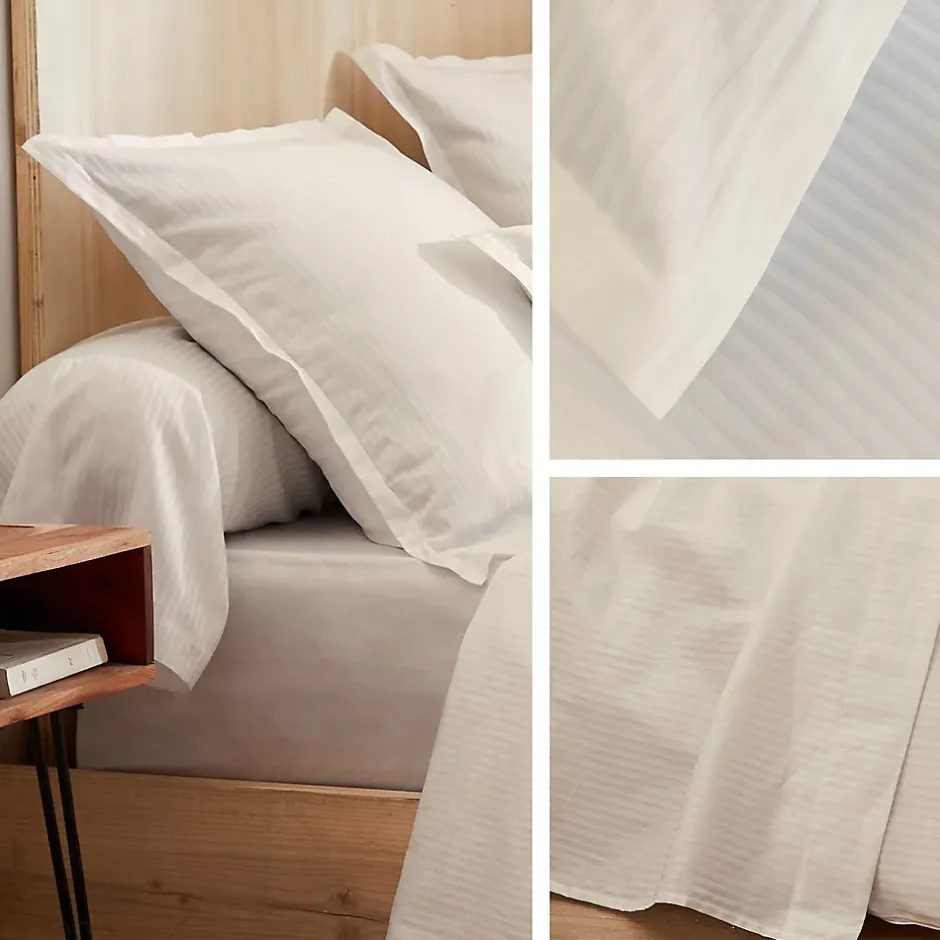 Linnea Housse de couette 140x200 cm satin de coton GRAND HÔTEL sable Hot