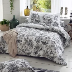 Linnea Housse de couette 140x200 cm satin de coton SAVANE blanc
