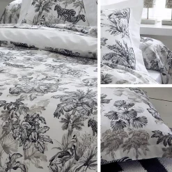 Linnea Housse de couette 140x200 cm satin de coton SAVANE blanc