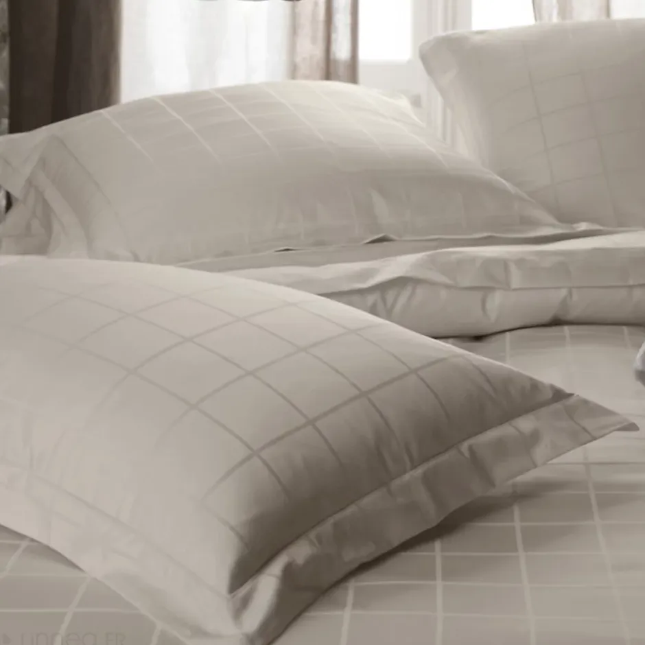 Linnea Housse de couette 280x240 cm satin CONCERTO rayures beige Lin Online
