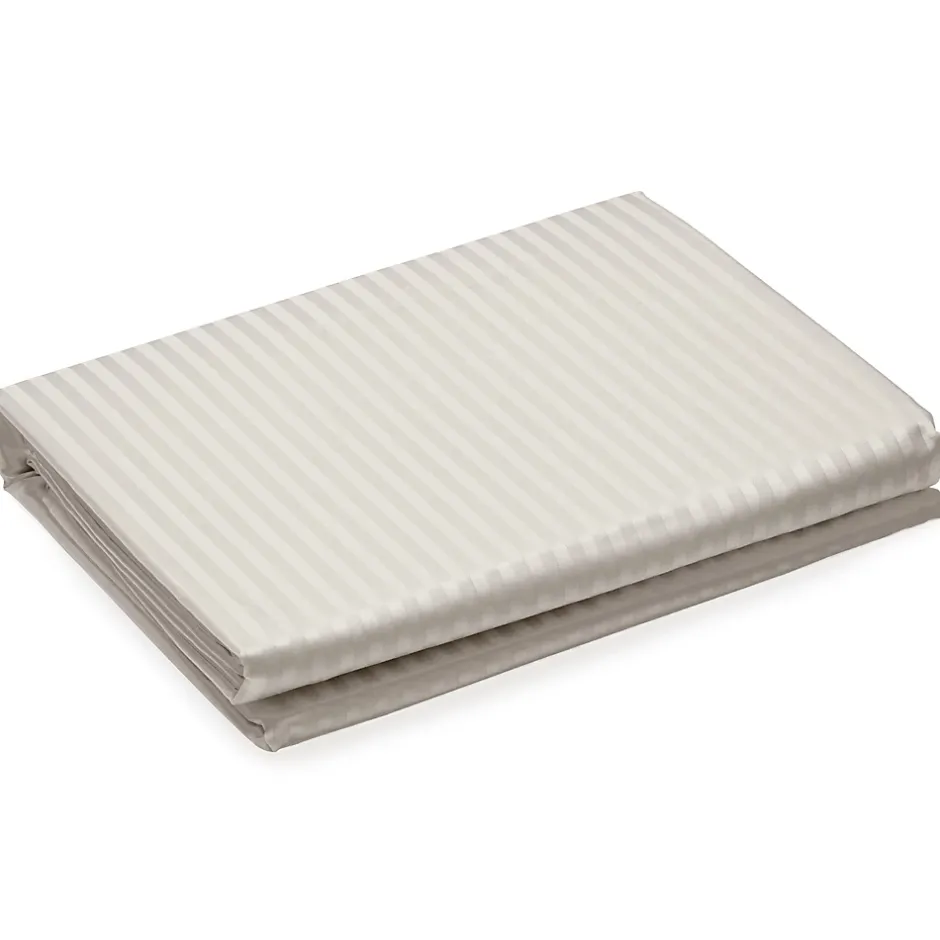 Linnea Housse de couette 280x240 cm satin CONCERTO rayures beige Lin Online
