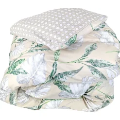 Linnea Housse de couette 140x200 cm satin de coton VOYAGE beige Lin
