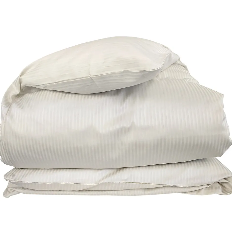 Linnea Housse de couette 200x200 cm satin de coton GRAND HÔTEL sable