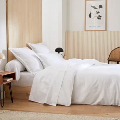Linnea Housse de couette 200x200 cm satin de coton GRAND HÔTEL blanc