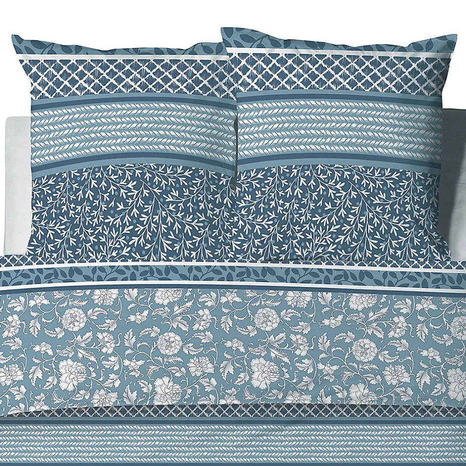 Atelier Du Coton Housse de couette 260x240 Debby + 2 taies coton bio 57 fils