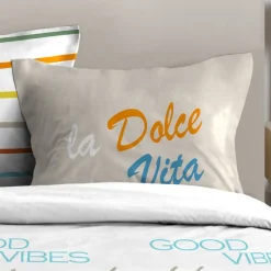 STOF Housse de couette 260x240 DOLCE VITA + 2 taies coton 57 fils