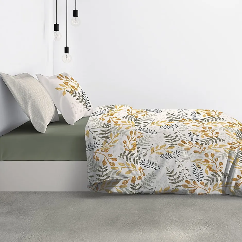 Atelier Du Coton Housse de couette 260x240 Eloa + 2 taies coton bio 57 fils Clearance