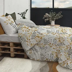 Atelier Du Coton Housse de couette 260x240 Eloa + 2 taies coton bio 57 fils Clearance