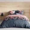 Atelier Du Coton Housse de couette 240x220 FLORA + 2 taies coton 57 fils