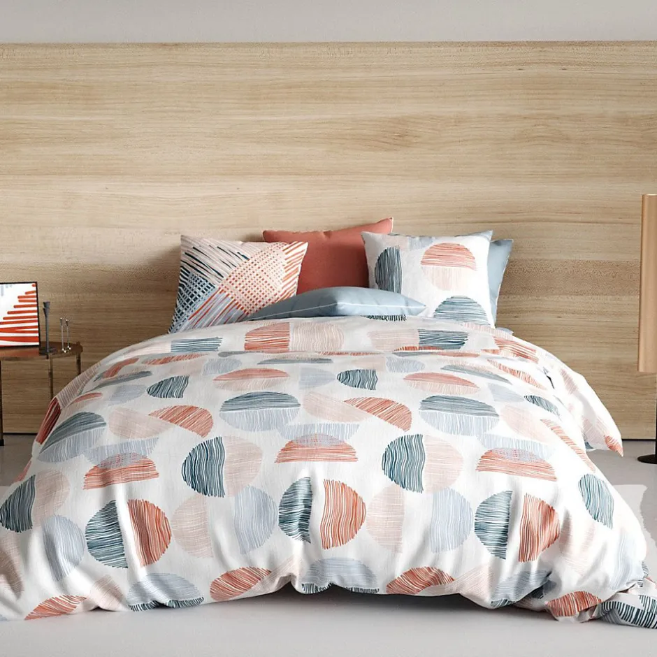Atelier Du Coton Housse de couette 240x220 Halley + 2 taies coton 57 fils