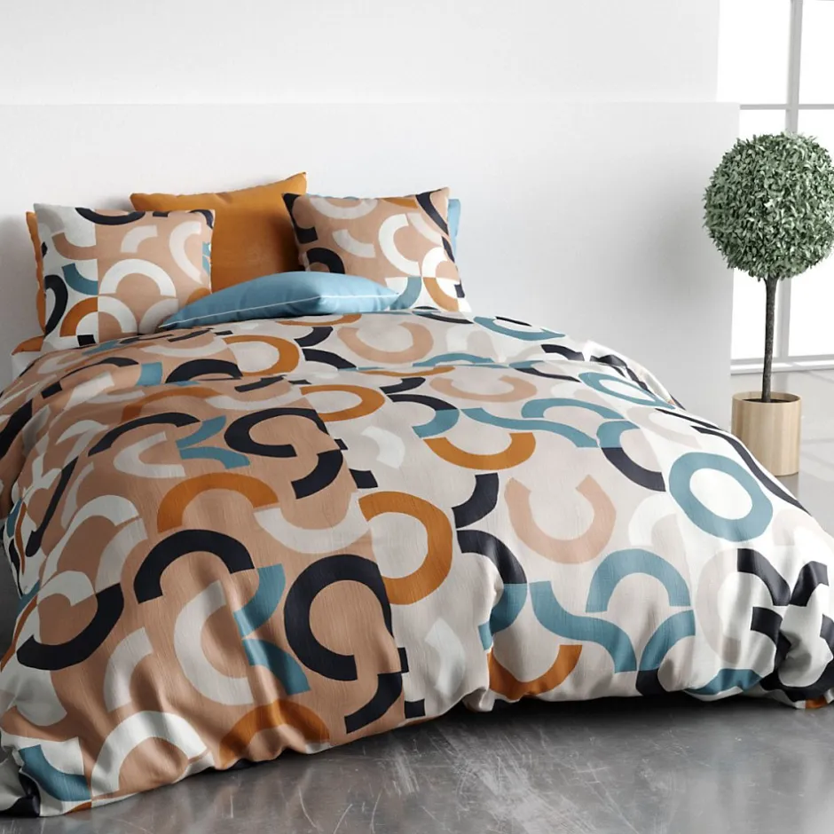Atelier Du Coton Housse de couette 260x240 IGOR + 2 taies coton 57 fils