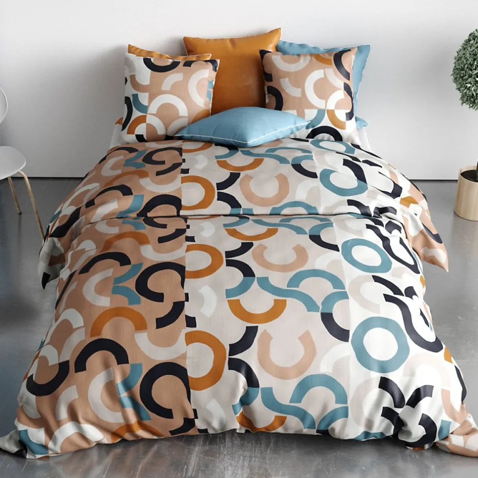 Atelier Du Coton Housse de couette 260x240 IGOR + 2 taies coton 57 fils
