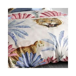Atelier Du Coton Housse de couette 260x240 JAVA + 2 taies coton 57 fils Hot