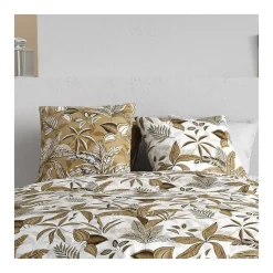 Atelier Du Coton Housse de couette 260x240 KAHONI + 2 taies coton 57 fils Hot