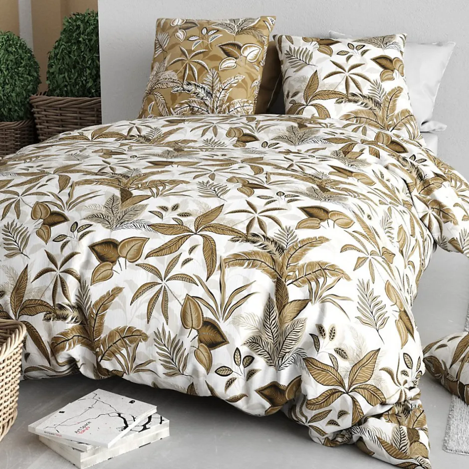 Atelier Du Coton Housse de couette 240x220 KAHONI + 2 taies coton 57 fils Online