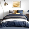 Atelier Du Coton Housse de couette 260x240 KALYPSO + 2 taies coton 57 fils