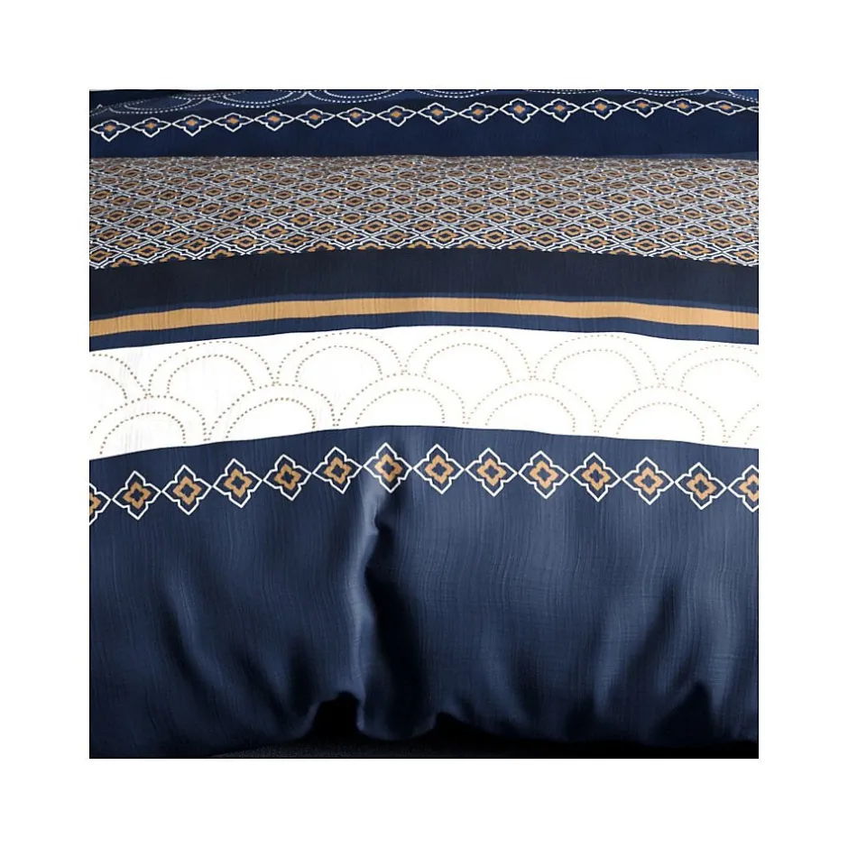 Atelier Du Coton Housse de couette 260x240 KALYPSO + 2 taies coton 57 fils