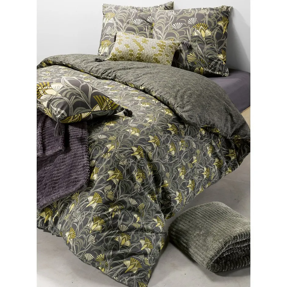 Atelier Du Coton Housse de couette 260x240 Liana + 2 taies coton 57 fils