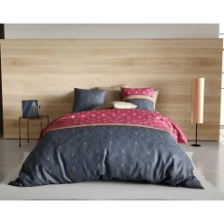Atelier Du Coton Housse de couette 260x240 Lily + 2 taies 100% coton 57 fils