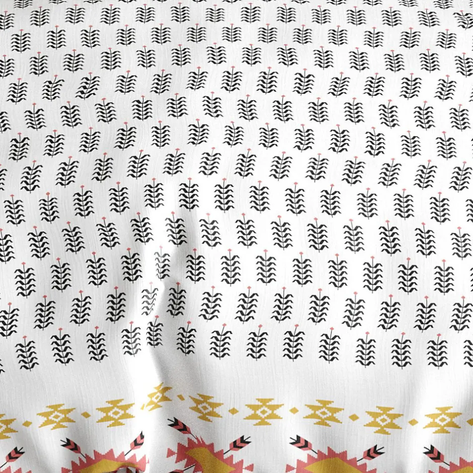 Atelier Du Coton Housse de couette 240x220 LOYA + 2 taies coton 57 fils