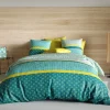 Atelier Du Coton Housse de couette 240x220 Malphite + 2 taies coton 57 fils