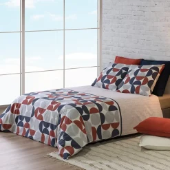 Atelier Du Coton Housse de couette 260x240 MOON + 2 taies coton 57 fils