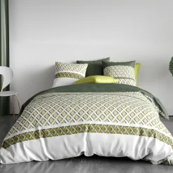 Atelier Du Coton Housse de couette 260x240 NAYAA + 2 taies coton 57 fils Online